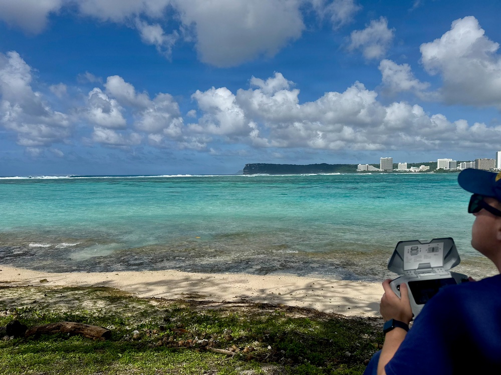 U.S. Coast Guard uses drone to aid in search for missing swimmer