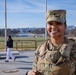 A Mississippi National Guardsman patrols on the National Mall in Washington, D.C.