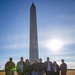 Mississippi National Guardsmen patrol on the National Mall in Washington, D.C.