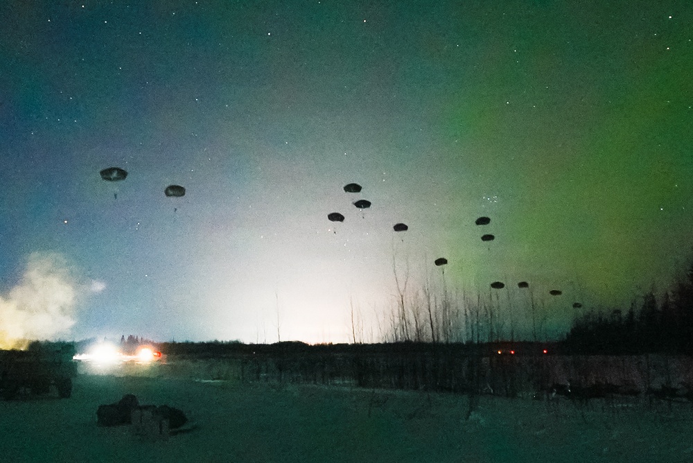 11th Airborne Division Conducts a Lowlight Tactical Airborne Insertion During JPMRC