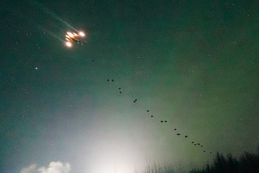 11th Airborne Division Conducts a Lowlight Tactical Airborne Insertion During JPMRC