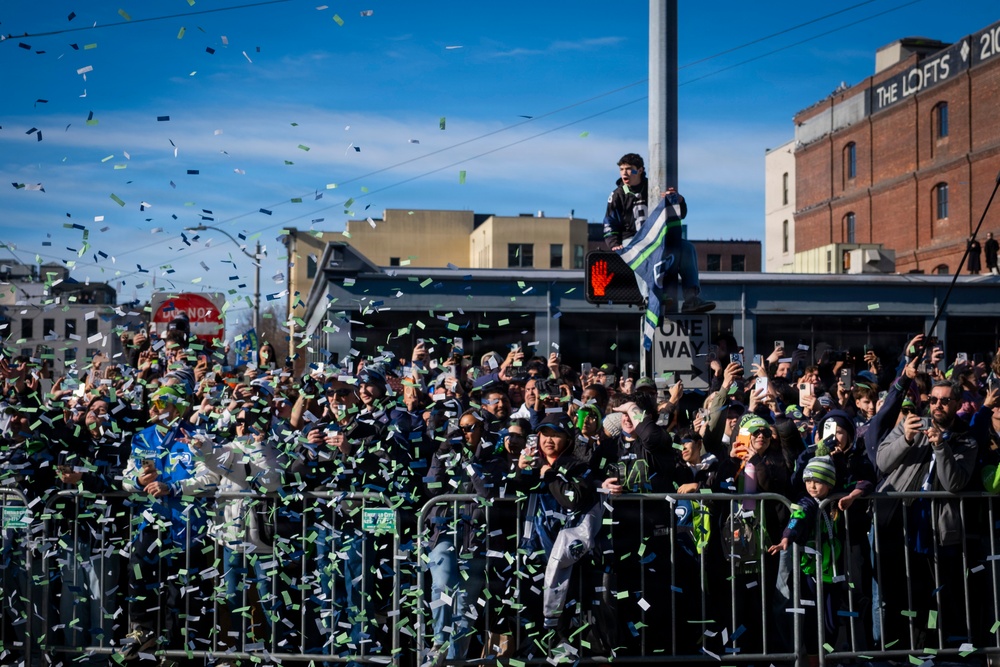'We're The Best In The World!’' – Washington National Guard supports Seahawks Super Bowl celebration