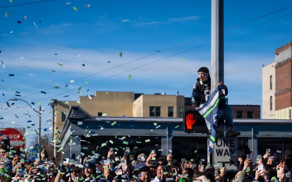 'We're The Best In The World!’' – Washington National Guard supports Seahawks Super Bowl celebration