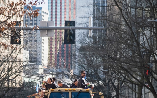 'We're The Best In The World!’' – Washington National Guard supports Seahawks Super Bowl celebration