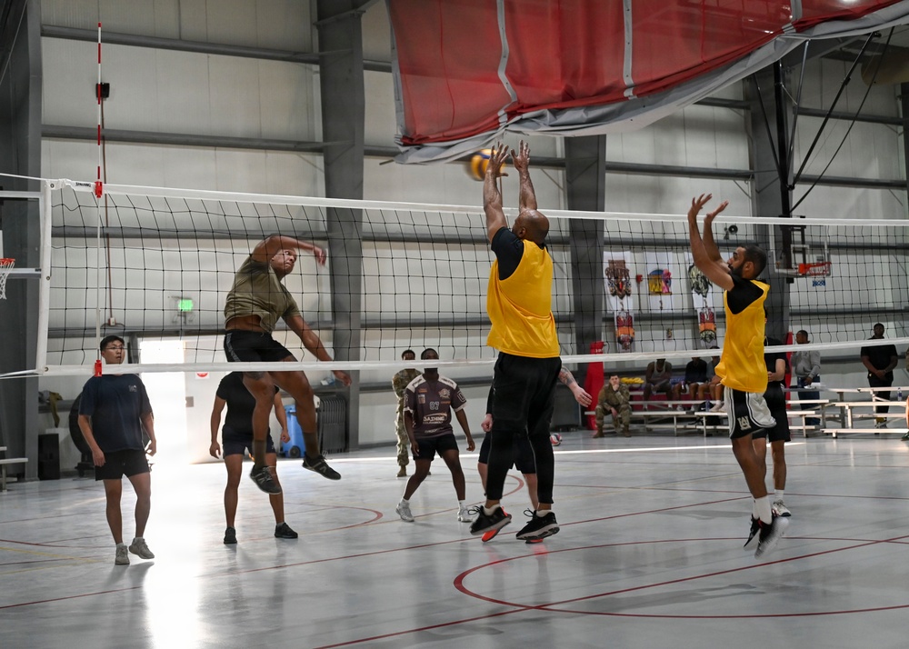U.S., UAE service members volleyball match