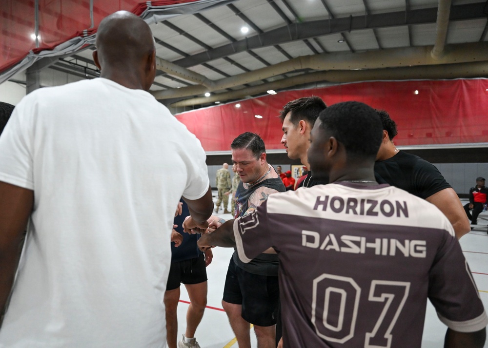 U.S., UAE service members volleyball match