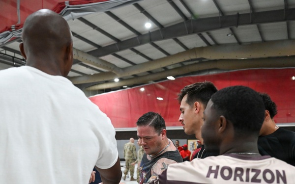 U.S., UAE service members volleyball match