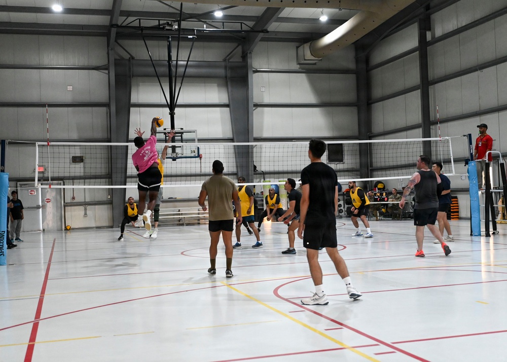 U.S., UAE service members volleyball match