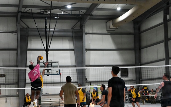 U.S., UAE service members volleyball match