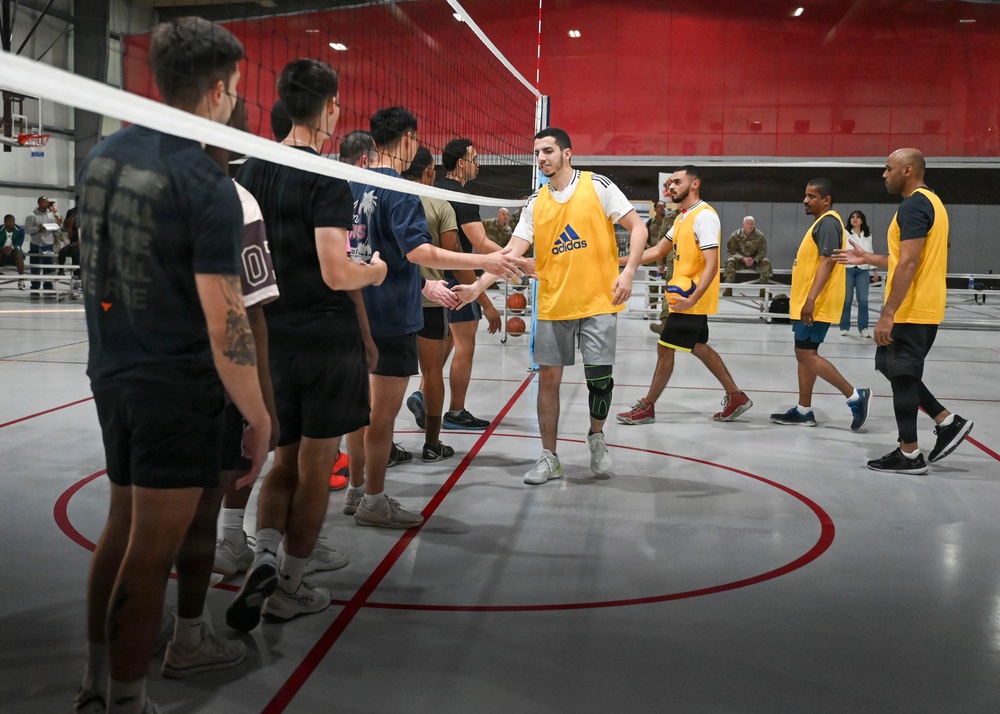 U.S., UAE service members volleyball match