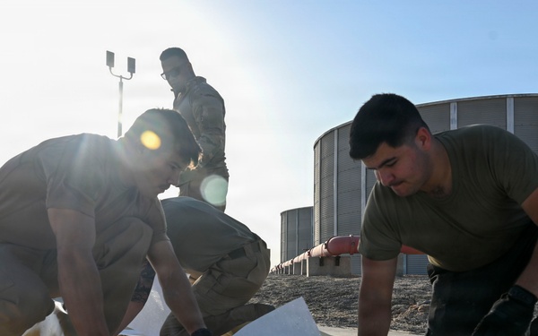 380th AEW fuel bladder deconstruction