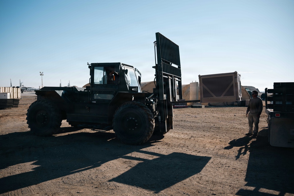 332nd Expeditionary Civil Engineer Squadron Constructs Maintenance Alert Compound