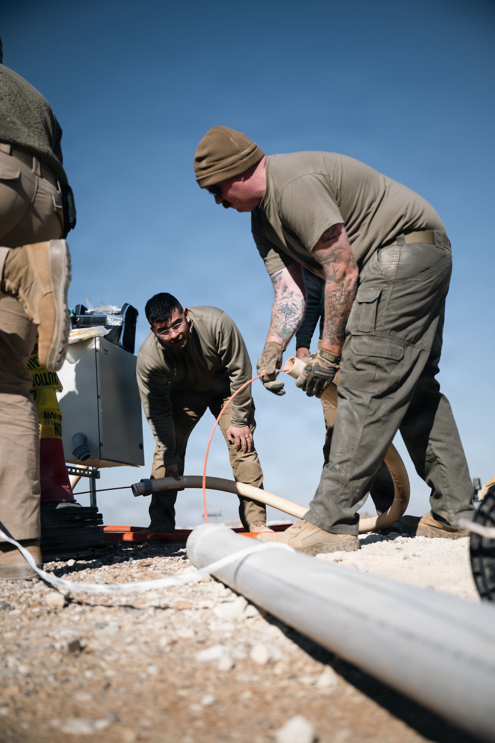 332nd Expeditionary Civil Engineer Squadron Constructs Maintenance Alert Compound