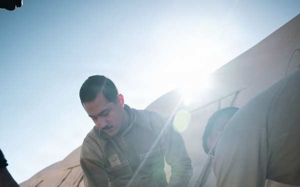 332nd Expeditionary Civil Engineer Squadron Constructs Maintenance Alert Compound