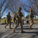 Mississippi Army National Guard Soldiers patrol in front of the Lincoln Memorial