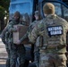 Mississippi National Guard service members receive food while on patrol in Washington, D.C.