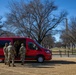 Mississippi National Guard service members receive food while on patrol in Washington, D.C.