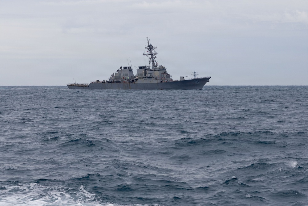 USS Arleigh Burke Sail Underway