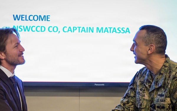 Carderock Public Affairs Director of Engagement Jonathan Thompson earns the Command Coin Award