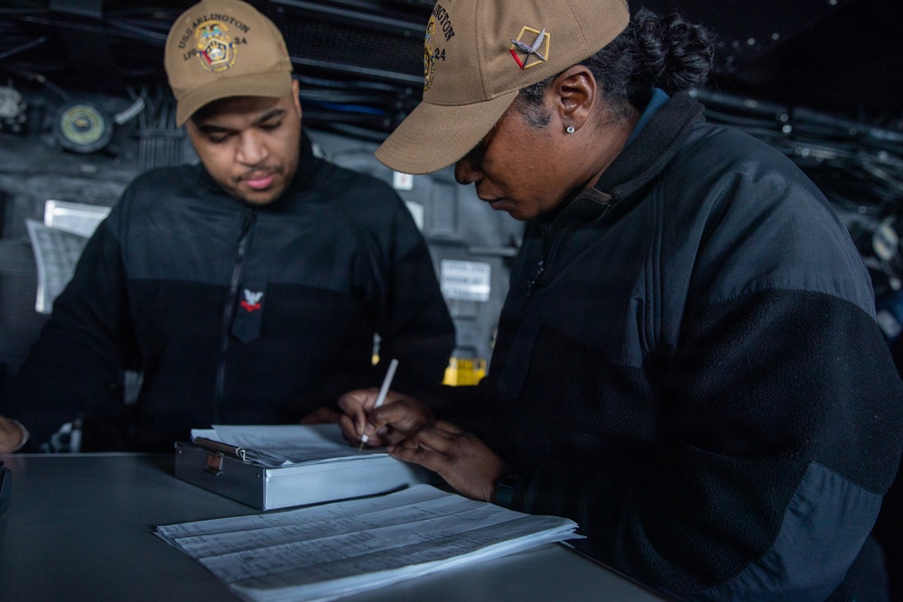 USS Arlington (LPD 24) Sea and Anchor