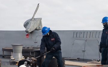 USS Arlington (LPD 24) Anchor Drop