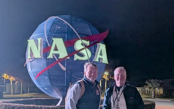 U.S. Naval War College leaders on-hand as alum launches into space