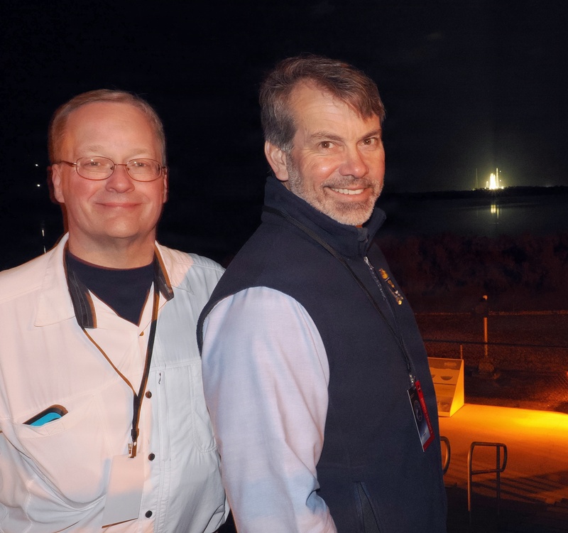 U.S. Naval War College leaders on-hand as alum launches into space