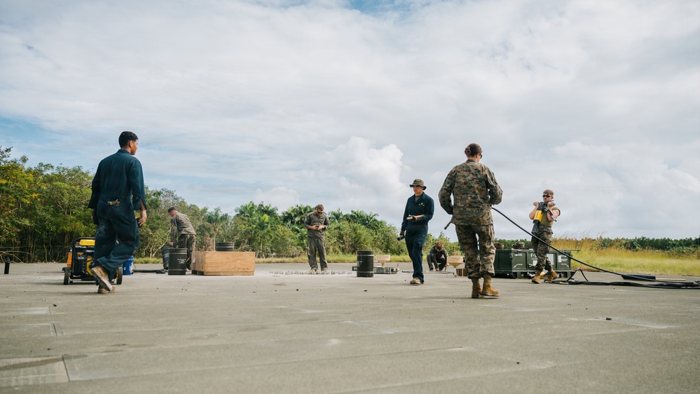 Marines prepare HPRU pad in Puerto Rico