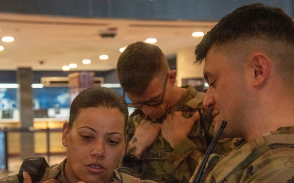 JTF-DC communication personnel conduct equipment checks