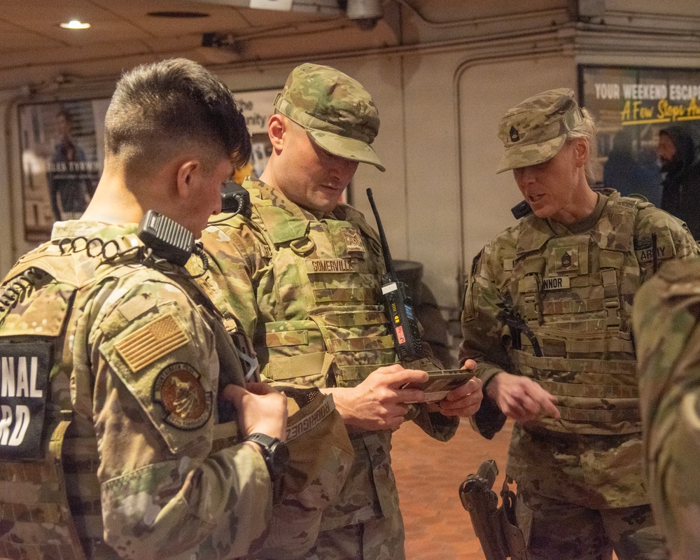 JTF-DC communication personnel conduct equipment checks