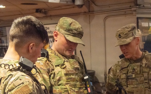 JTF-DC communication personnel conduct equipment checks