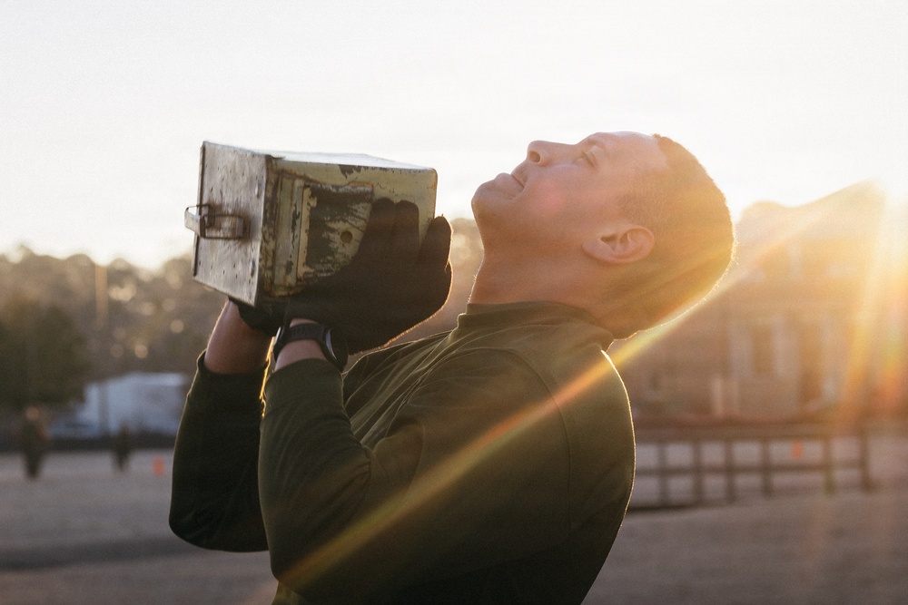 26th MEU Marines and Sailors participate in unit PT
