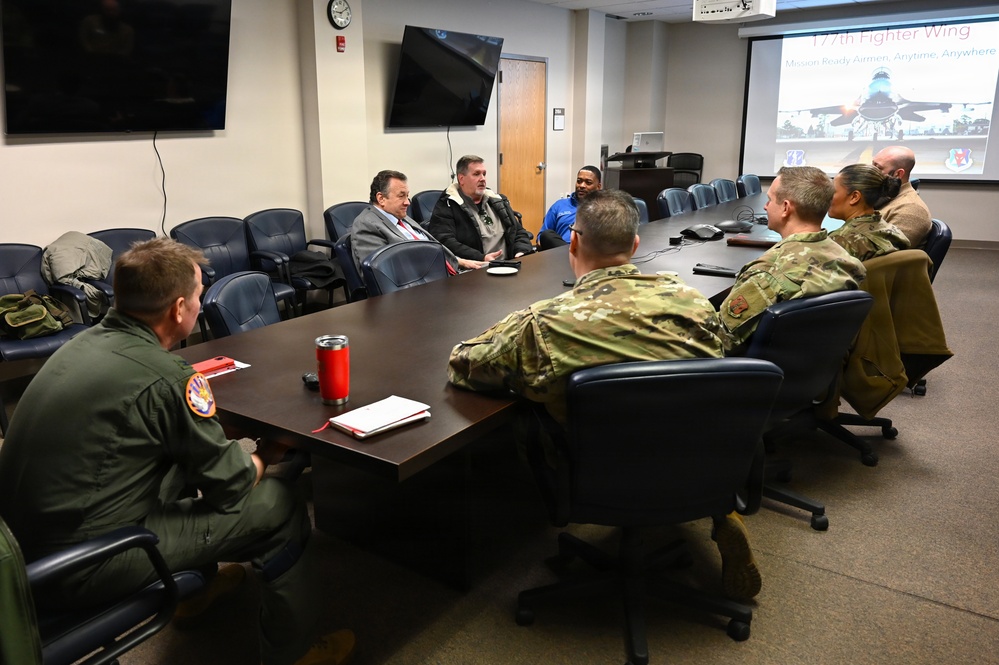Atlantic County Commissioners Visit The 177th Fighter Wing