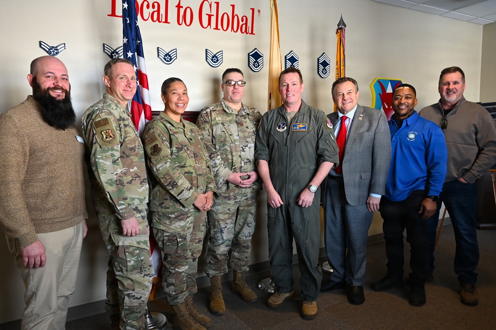 Atlantic County Commissioners Visit The 177th Fighter Wing