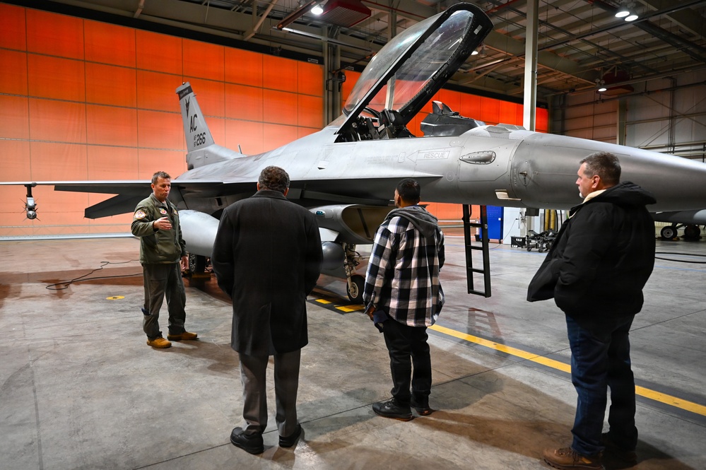 Atlantic County Commissioners Visit The 177th Fighter Wing