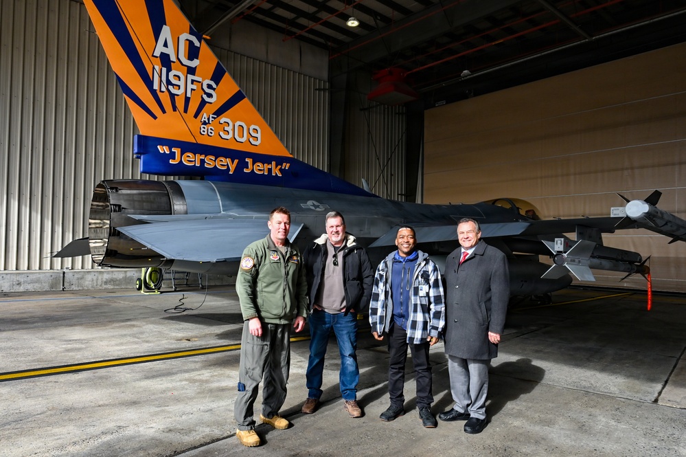 Atlantic County Commissioners Visit The 177th Fighter Wing