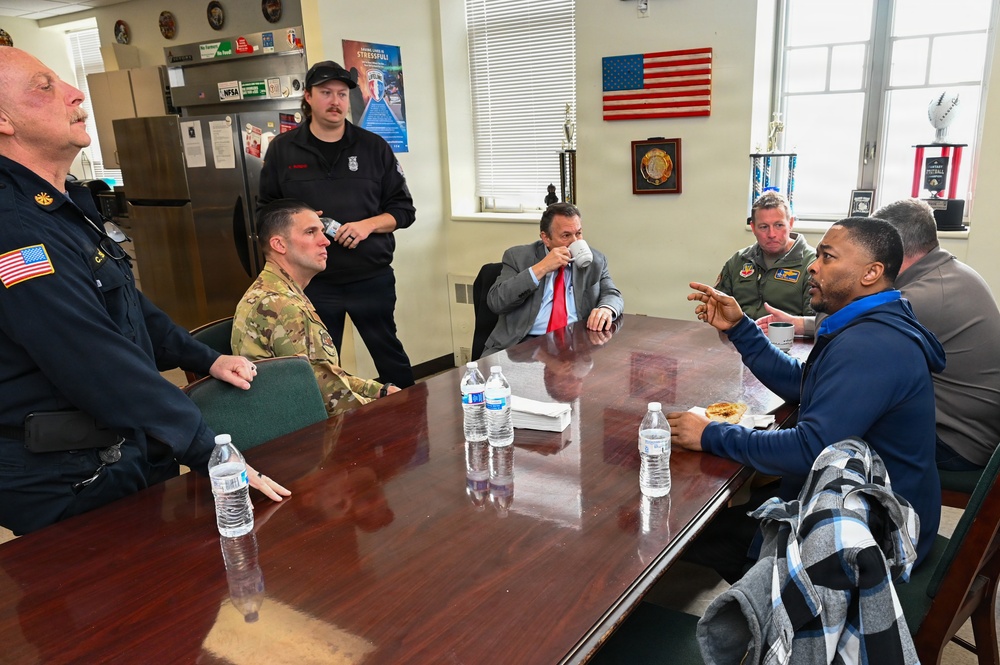 Atlantic County Commissioners Visit The 177th Fighter Wing