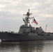 USS Farragut (DDG 99) Pulls Into Port, Mobile, Alabama