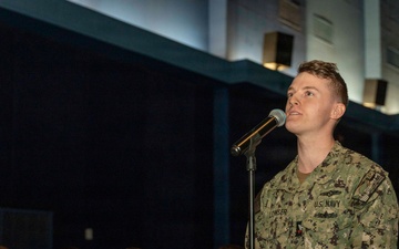 Chief of Naval Operations conducts all-hands call at Naval Air Station North Island