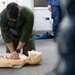 USCG Health Service Technicians provide first aid training to VMFA-225 Marines