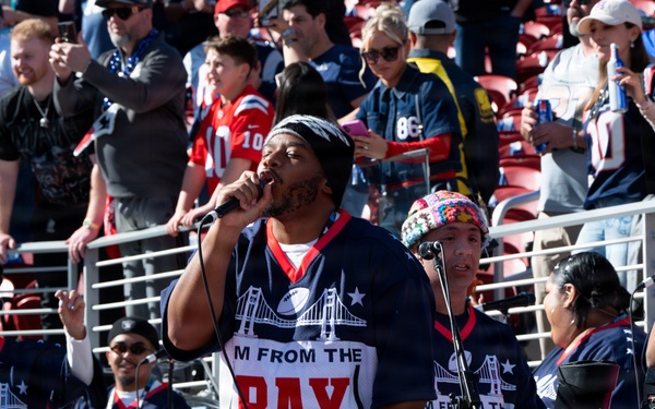 Air Force, Navy, Air National Guard conduct 8-aircraft flyover at 2026 Super Bowl LX