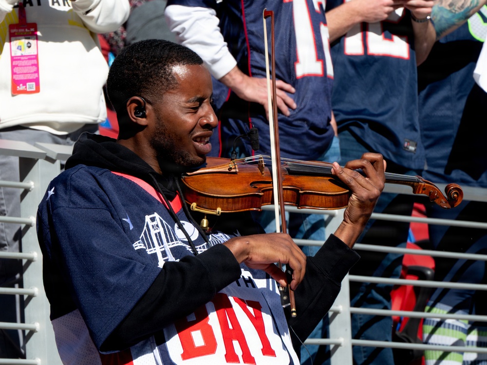Air Force, Navy, Air National Guard conduct 8-aircraft flyover at 2026 Super Bowl LX