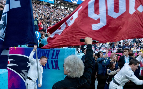 Air Force, Navy, Air National Guard conduct 8-aircraft flyover at 2026 Super Bowl LX