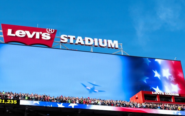 Air Force, Navy, Air National Guard conduct 8-aircraft flyover at 2026 Super Bowl LX