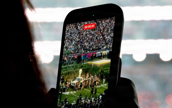 Air Force, Navy, Air National Guard conduct 8-aircraft flyover at 2026 Super Bowl LX