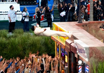 Air Force, Navy, Air National Guard conduct 8-aircraft flyover at 2026 Super Bowl LX