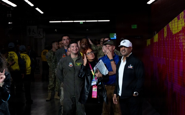 Air Force, Navy, Air National Guard conduct 8-aircraft flyover at 2026 Super Bowl LX