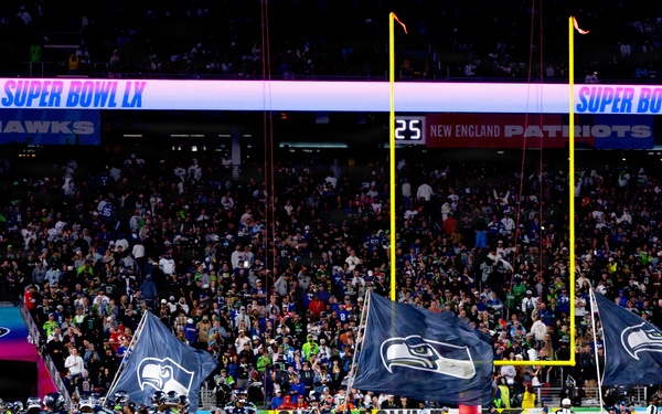 Air Force, Navy, Air National Guard conduct 8-aircraft flyover at 2026 Super Bowl LX