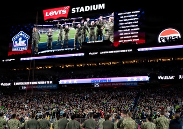 Air Force, Navy, Air National Guard conduct 8-aircraft flyover at 2026 Super Bowl LX