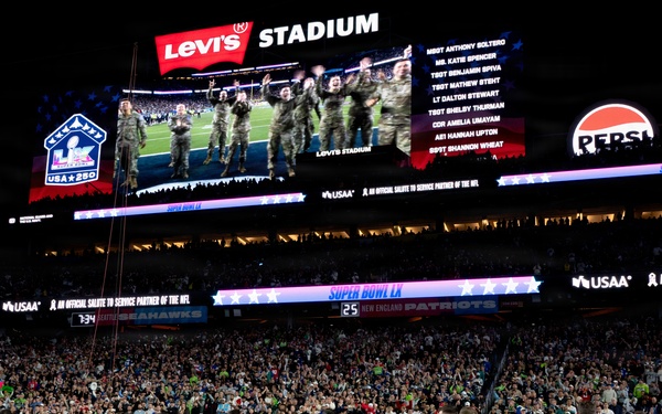 Air Force, Navy, Air National Guard conduct 8-aircraft flyover at 2026 Super Bowl LX